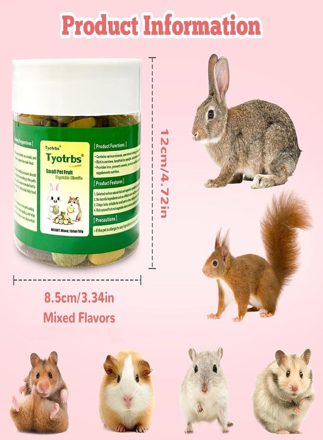 Tyotrbs 100g 4 Vegetable Chews Treats: Grain Free Natural Snacks with Beet, Carrot, Spinach for Hamsters, Rabbits, Guinea Pigs & Gerbils Crunchy for Digestive Support & Dental Health 3.52oz /0.22lb - Image 3